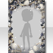 (Frame) Ghost Christmas Wreath Frame ver.A gold