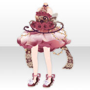 (Tops) Reminiscence Princess Flower Dress ver.A red