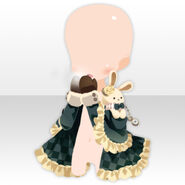 (Face Accessories) Snow Country Frilled Cape ver.A green (10 Plays)