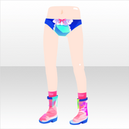 (Pant&Skirt) Pretty Pop Stylish Clear Vinyl Boots ver.A red
