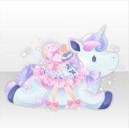(Tops) Dreamy Party Sleeping with Unicorn Style ver.A blue