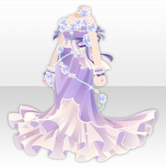 (Tops) Mermaid's Blossom Pearl and Flower Dress ver.A purple