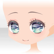 (Face) Happy Makeup Girls Smile Face ver.A blue