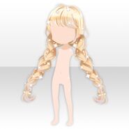 (Hairstyle) Flower Garden Shiny Fluffy Braided Hair ver.A yellow