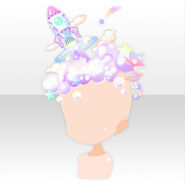 (Head Accessories) CocoPPa Dolls Colorful Rocket Hat ver.A white