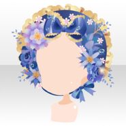 (Head Accessories) Flower Garden Lots of Flowers Head Dress ver.A blue