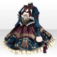 (Tops) Lapin Bow on Classic Dress ver.A blue
