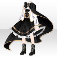 (Tops) Soul Hunter Pure Girl's Frilled Dress ver.A black