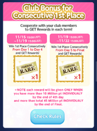 Club Consecutive Bonus
