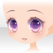 (Face) Peluche Shy Smile Face ver.A purple