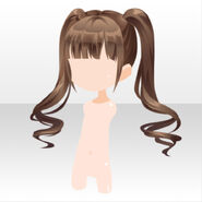 (Hairstyle) Melty Pretty Curly Bunches Hair ver.A brown