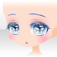 (Face) Flower Garden Big Eyes Smile Face ver.A blue