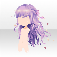 (Hairstyle) Secret Fleur Curly Long Hair ver.A purple