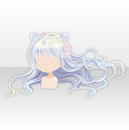 (Hairstyle) Mermaid's Blossom Buns Long Hair ver.A white