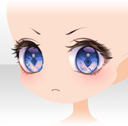 (Face) Instructor Cancer Angry Face ver.A blue (100 Plays)