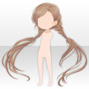 (Hairstyle) Etranger Long Braided Hair ver.A brown