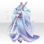 (Tops) Wisteria Oath Maid Kimono ver.A pale blue