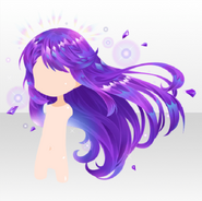 (Hairstyle) Jewelry Princess Waving Amethyst Long Hair ver.A purple