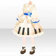 (Tops) Floral Garden Nemophilia Classical Dress ver.A white