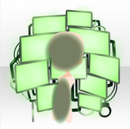 (Head Accessories) Cyberbrain Digital Display ver.A green