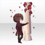 (Avatar Decor) Women Opera Bang on the Rose Fall Pillar ver.A red