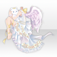 (Tops) Angelic Kittens Holding Cat Style ver.A white