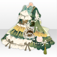 (Tops) Traveling Stars Celestial Globe Frilled One-Piece ver.A green