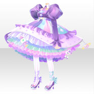 (Tops) CocoPPa Dolls Colorful Rocket Dress ver.A purple