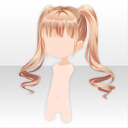 (Hairstyle) Melty Pretty Curly Bunches Hair ver.A gold