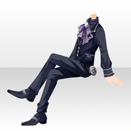 (Tops) Berceuse Gentle Vest Suit ver.A black