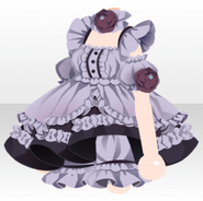 (Tops) Sugarly Dream Rose Frill Dress ver.B purple