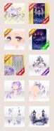 White Kimono Mermaid for (Hand Accessories) Evening Party Koi Lantern ver.A blue