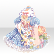 (Tops) Healing Flower Sachet Dress ver.A blue