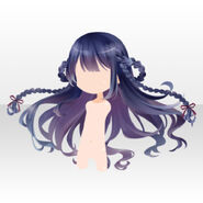 (Hairstyle) Goth Magic Wavy Long Hair ver.A purple