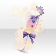 (Avatar Decor) Collier de perles Sparkling Fruits Cocktailver.A purple