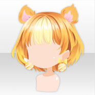 (Hairstyle) Sweet Animal Dog Ear Cake Hair ver.A orange
