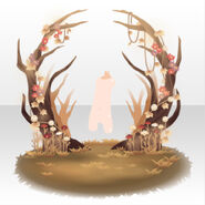 (Back Accessories) Animale Tree Arch ver.A brown