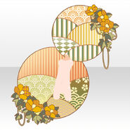 (Back Accessories) Crimson Flower Decoration ver.A orange
