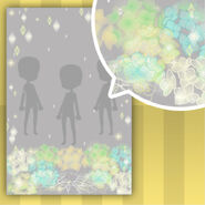 (Show Items) Rain Drops and Hydrangea Decor2 Green ver.1