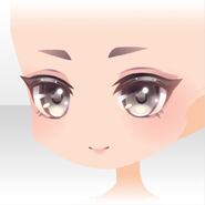 (Face) CocoPPa Dolls Cute Eyebrow Face ver.A gray