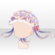 (Head Accessories) Rose Ribbon Doll Headdress ver.A pink