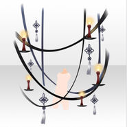 (Body Accessories) Candle Decoration of Corridor ver.A black
