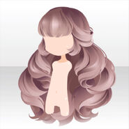 (Hairstyle) Classical Curled Long Hair ver.A pink