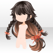 (Hairstyle) Maple Warrior Voluminous Long Hair ver.B orange