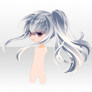 (Hairstyle) Sad Army Surgeon Turned Face Hair ver.A white