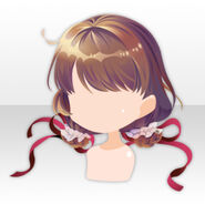 (Hairstyle) Present Heart Ribbon Braided Hair ver.A brown