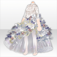 (Tops) Verre Fleur Bouteille Dress ver.A white