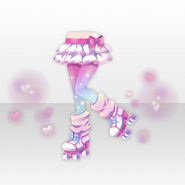 (Pant&Skirt) MAID CAFE + LOVE Skate Bottoms ver.A pink
