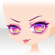 (Face) Hologram Mutant Monster Eyes Tongue Out Face ver.A purple