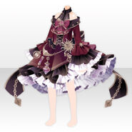 (Tops) Goth Magic Frill Dress Style ver.A red